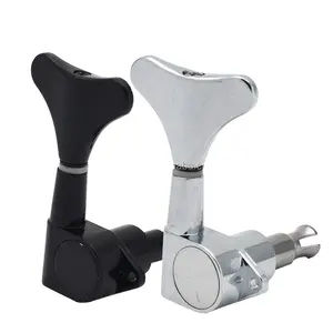 2R2L Đen Bass <span class=keywords><strong>Guitar</strong></span> Tuners Đầu Máy Cabeza De Guitarra Cho Bass Điện Chỉnh Peg - Product Image 1