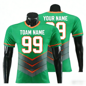 Abbigliamento di Alta Qualità per Football Americano e <span class=keywords><strong>Calcio</strong></span>, Maglie Personalizzate con Stampa Digitale, 100% Poliestere, Asciugatura Rapida, Antibatterico, Unisex XL - Product Image 2