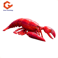 Homard gonflable géant de publicité, modèle de homard gonflable pour la décoration extérieure
