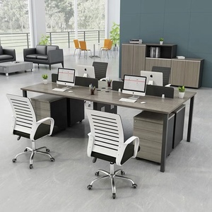 Modular <strong>Office</strong> <strong>Table</strong> Partition Staff Desk Cubicle <strong>Workstation</strong> Bureau De Travail Commercial <strong>Office</strong> Furniture <strong>Table</strong> And Chair Set - Product Image 2