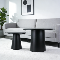 Table basse moderne de haute qualité, design moderne, meubles de salon en métal, ronde, simple