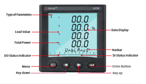Acrel apm800 Bảng điều khiển kỹ thuật số Power <span class=keywords><strong>Meter</strong></span> hiện tại với đa chức năng ba giai đoạn tuôn ra gắn với màn hình lớn ánh sáng LCD - Product Image 2