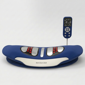 High-quality Fabric Physiotherapy Waist Lumbar Traction Equipment <strong>Back</strong> <strong>Massager</strong> With Heated EMS Red Light Automatic <strong>Massager</strong> - Product Image 1