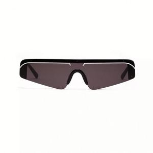 2021 moda di tendenza Vintage UV400 sfumature da donna occhiali da sole a mezza montatura piccoli occhiali da sole a occhi di gatto - Product Image 5