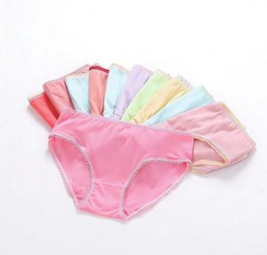 Braguitas de Algodón 100% de Color Puro de Alta Calidad para Niñas, Pantalones de Entrenamiento para Ir al Baño para Niñas de 1 a 12 Años, Ropa Interior Infantil Suave y Transpirable al por Mayor - Product Image 1