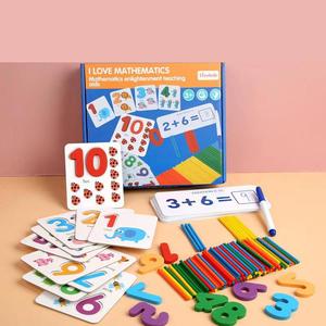 Nuovo gioco di apprendimento numerico multifunzionale conteggio della <span class=keywords><strong>matematica</strong></span> giocattolo per bambini numero di corrispondenza all'ingrosso gioco di Puzzle giocattolo in legno per bambino - Product Image 5