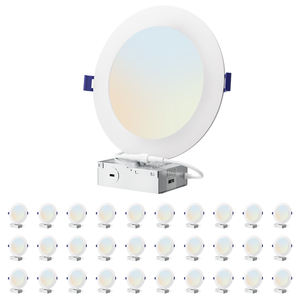 En Stock: Lámpara LED Empotrable de Techo de 6 Pulgadas, 5CCT, Regulable, Sin Caja, Tipo Wafer, para el Hogar - Product Image 1