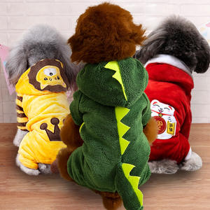 Jumpsuit stok grosir pakaian anjing bentuk dinosaurus hewan peliharaan - Product Image 1