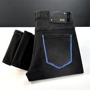 <span class=keywords><strong>กางเกง</strong></span><span class=keywords><strong>ยีน</strong></span><span class=keywords><strong>ส์</strong></span>ปักลายสำหรับผู้ชายกางเกงทรงกระบอกตรงทรงหลวมลำลองยืดหยุ่นสำหรับผู้ชาย2025ฤดูร้อนแบบสั่งทำ - Product Image 2