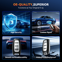 Llave Inteligente de Repuesto MUCAR SMARTKEY, 315MHz 433MHz, Llave de Control Remoto Programable para la Mayoría de las Marcas de Autos, Compatible con MUCAR KEY581