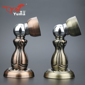 ยูม่า ที่กั้นประตูแบบติดผนัง รุ่น YM 618 สีทองเหลืองโบราณ วัสดุอัลลอยด์ พร้อมแม่เหล็ก สำหรับใช้ในบ้าน - Product Image 1