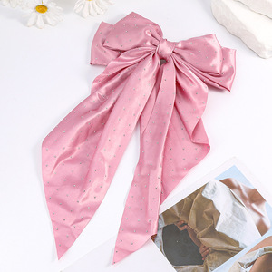 Barrettes à cheveux MIO à double couche avec nœud papillon et strass brillants, barrettes à cheveux douces à nœud papillon pour femmes, décoration de cheveux pour fête - Product Image 6