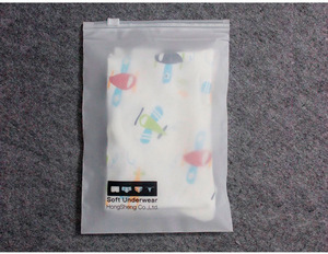 Custom Logo Printing <b>Slide</b> Matte/ Frosted Biodegradable Zipper <b>Plastic</b> Bag Clear Clothing Tshirt Poly Zip Bag With Own Logo - Product Image 5