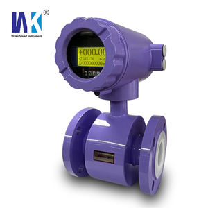 PLC LORAWAN RS485 4-20mA Pulso HART Eletro Magnético Medidor De Flujo Água Líquida Medidor De Fluxo Eletromagnético Preço - Product Image 3