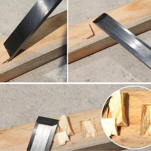 6-38 मिमी लकड़ी हैंडल क्रोम वैनेडियम स्टील फ्लैट लकड़ी की नक्काशी उपकरण पार्इंग चिएल नक्काशी उपकरण - Product Image 6