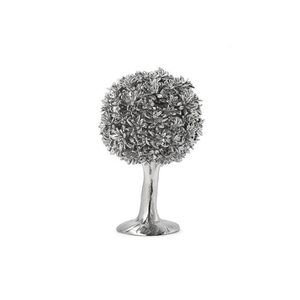 Ornement de jardin décoratif en métal, finition argentée, pour intérieur et extérieur - Product Image 1