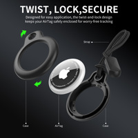 Étui de protection antichoc pour AirTag avec porte-clés, housse GPS anti-rayures, accessoires pour AirTags et objets GPS
