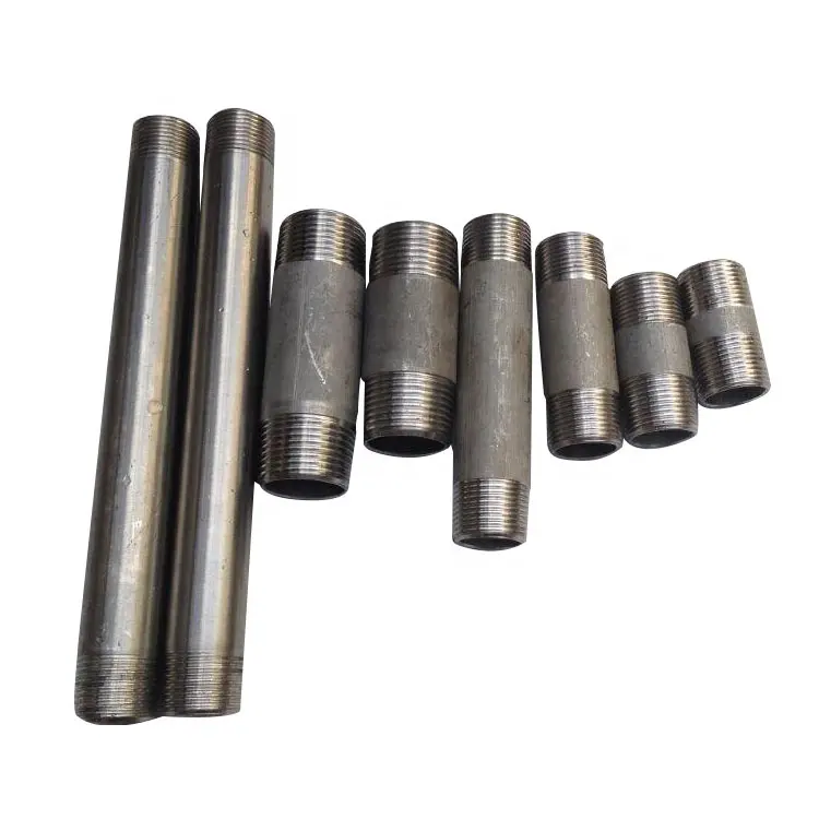 Steel hexagon outer wire double head outer thread inner joint direct through wire 1/2-28 to 13/16-16