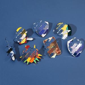 En gros, Broches et badges en métal moulé émaillé, design mignon inspiré de la <span class=keywords><strong>série</strong></span> télévisée <span class=keywords><strong>américaine</strong></span>, style Wednesday, plaqué or, imprimé en typographie - Product Image 3