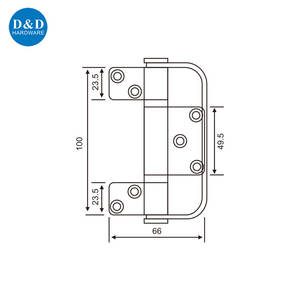 Bisagras de Acero Inoxidable 304 316 con Rodamiento de Bolas, Bisagra de Tres <span class=keywords><strong>Hojas</strong></span> para Puerta Plegable - Product Image 6