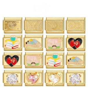 Italian-style Christian Unisex Charms Module DIY Gold-base Light-luxury Creative Personalized Accessories <b>Bracelets</b> - Product Image 5