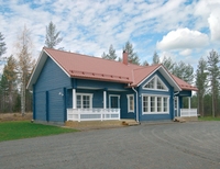 Hôtel écologique en bois massif, villa antique, maisons en bois pur pour l'extérieur