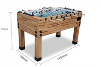 Table de baby-foot standard de 1,5 m avec 8 tiges, en bois massif, pour adultes, avec tableau de scores, ignifuge, pour la maison, le club, vente en gros