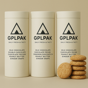 Carton de qualité alimentaire avec logo personnalisé Pringle Kraft Tube de biscuits d'épandage alimentaire Jaggery Tube de papier cylindre d'emballage pour les aliments - Product Image 5