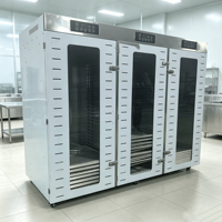 Déshydrateur alimentaire industriel de grande capacité à 144 plateaux, sécheuse à fruits et légumes, machine à sécher les saucisses et la viande, économie d'énergie