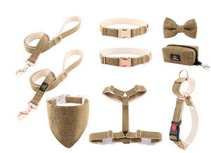 <span class=keywords><strong>Collar</strong></span> para perro de cáñamo de algodón ecológico, accesorio personalizado de diseño de lujo, venta al por mayor - Product Image 5