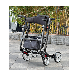 Déambulateur multifonctionnel homologué CE, cadre en aluminium léger, capacité de 120 kg - Product Image 4