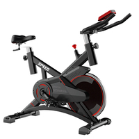 Nouveauté chaude entraînement à domicile vélo de rotation statique exercice cardio vélo stationnaire avec volant en acier de 6kg impulsion sur le guidon