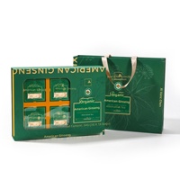 Coffret Cadeau de Ginseng Américain Biologique, Ensemble Cadeau Nourrissant avec Ginseng Sans Soufre 54g en Tranches Provenant de la Source du Jilin