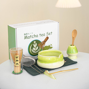 Oem dễ thương thiết kế cao cấp gốm chawan Bát Tre Whisk công cụ Nghi Lễ nhãn hiệu riêng Matcha <span class=keywords><strong>Kit</strong></span> - Product Image 1