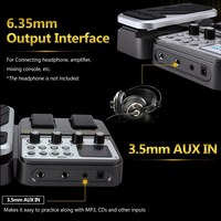 Processeur de modélisation de guitare NUX MG-100, pédale d'effets de guitare, accordeur de batterie, enregistreur, 58 effets, 72 préréglages, multifonction