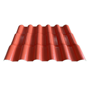 Tuile de toiture en résine synthétique PVC de style <span class=keywords><strong>espagnol</strong></span> moderne, plaque de toiture ondulée résistante aux UV pour la toiture d'appartements - Product Image 2