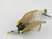 Simulation d'oiseau volant électrique jouet interactif pour chat pour porte suspendue un grand jouet oiseau volant avec ailes