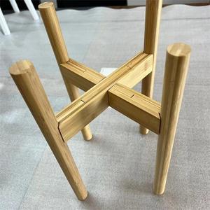 Support de plantes d'intérieur en bambou, design carré minimaliste pour usage domestique, taille et couleur personnalisables - Product Image 3