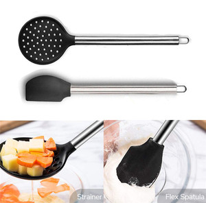 Alimentos grado silicona ecológico cocina herramientas 8 Pcs antiadherente utensilios de cocina conjunto - Product Image 4