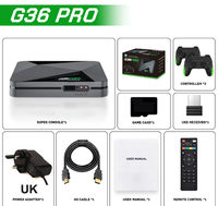 Manette de jeu G36 PRO, boîte de jeu TV 4K, 64/128/256 Go, prend en charge jusqu'à 120 000 jeux, prise AU/EU/US/UK, manette de jeu 3D