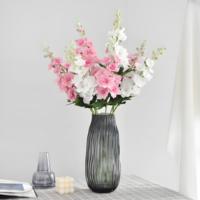 Nieuw Design Real Touch Latex Faux Bloemen Hyacint Violet Bloem Handgemaakt Blauw Delphinium Voor Bruiloft Huisdecoratie Moederdag