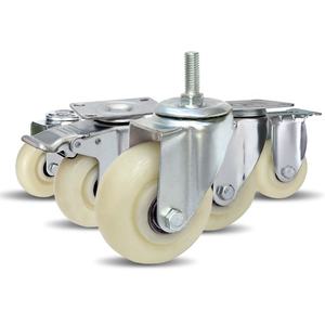 Zware draagkracht, medium-duty, witte PP nylon polypropyleen, medium-duty meubelwielen, 3, 4, 5 inch zwenkwielen - Product Image 4