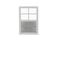 Ventana Corredera Vertical de Una Sola Lente de 12x18 Pulgadas para Cobertizos, Casas de Juego y Graneros, con Vidrio Templado
