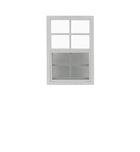 Thanh trượt dọc cửa sổ đơn 12 "x 18" đổ xây dựng Playhouse Barn lưới cửa sổ với kính cường lực - Product Image 2