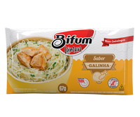 Nouilles de riz séchées Bifum 67g sans gluten, faibles en sodium, vermicelles instantanés sains avec assaisonnement au poulet frit en sachet, emballage en vrac