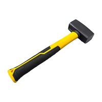 Marteau à briques robuste en acier au carbone 45, vente en gros d'usine, avec poignée ergonomique en TPR de couleur personnalisable