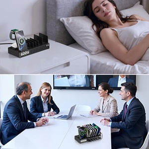 Station de charge sans fil 600W pour plusieurs appareils, 15 en 1, pour <span class=keywords><strong>Apple</strong></span>, double <span class=keywords><strong>USB</strong></span>-<span class=keywords><strong>C</strong></span> 100W, tablette pour MacBook, iPhone, iPad, tablette - Product Image 6