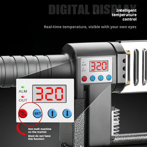Herramienta de soldadura de fusión en caliente <span class=keywords><strong>PPR</strong></span>, pantalla <span class=keywords><strong>Digital</strong></span>, máquina de fusión en caliente, cabezal de troquel templado ajustable, máquina de soldadura de fusión en caliente - Product Image 5
