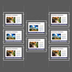 Article chaud pour les agents immobiliers A4 intérieur Apcryl PVC acier LED panneau d'affichage <span class=keywords><strong>porte</strong></span>-<span class=keywords><strong>affiche</strong></span> carré rectangulaire pour la publicité de fenêtre - Product Image 5
