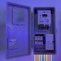Boîtier de distribution électrique SMC d'usine chinoise, boîtier de compteur électrique monophasé en plastique avec compteur, fusible et disjoncteur